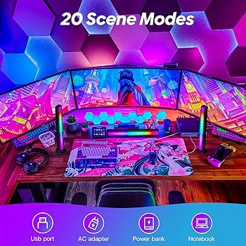2つ音楽連動 スマート LED ライト,音に反応するライト、APPコントロール Amazon.co.jp: 2つ音楽連動 スマート LED ライト,音に反応する